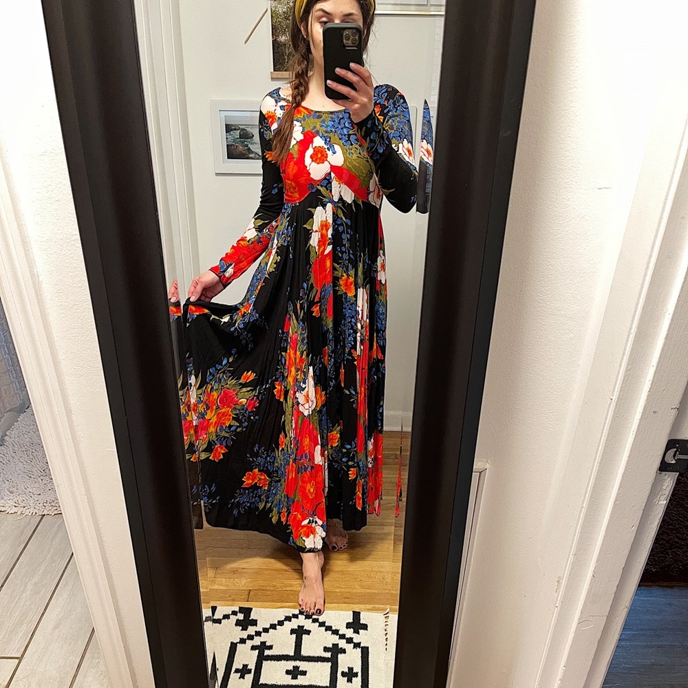 Free People Floral Maxi Dress.
